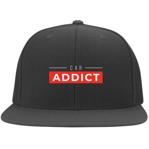 CAR ADDICT FLAT BILL TWILL FLEXFIT CAP CLASSIC