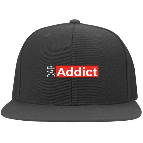 CAR ADDICT FLAT BILL TWILL FLEXFIT CAP