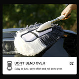 Microfiber Telescopic Long Handle Car Cleaning Brush Set