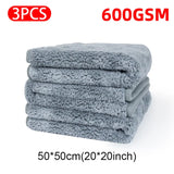 3/1Pcs Car Microfiber Towel Super Absorption Car Cleaning Wash Drying Detailing Towels