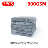 3/1Pcs Car Microfiber Towel Super Absorption Car Cleaning Wash Drying Detailing Towels
