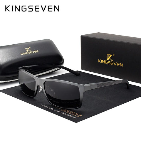 KINGSEVEN Aluminum Magnesium Sunglasses, Polarized Driving Eyewear