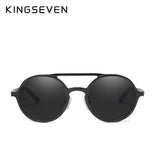KINGSEVEN Men's Polarized  Round Sunglasses